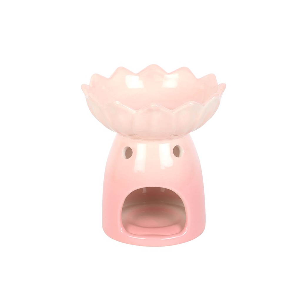 Pink Water Lily Oil Burner and Wax Warmer