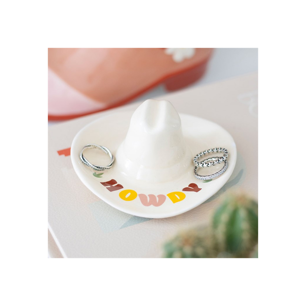 Howdy Cowboy Hat Trinket Dish