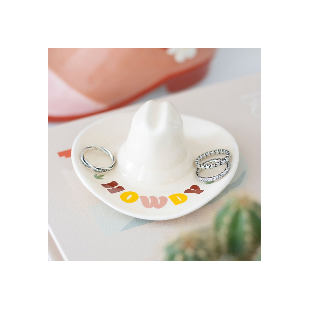 Howdy Cowboy Hat Trinket Dish