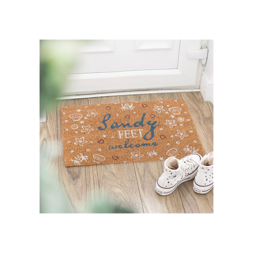 Natural Sandy Feet Welcome Doormat