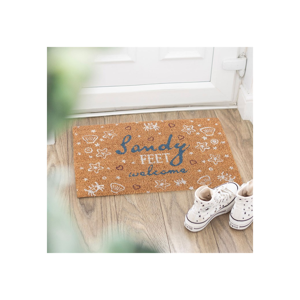 Natural Sandy Feet Welcome Doormat