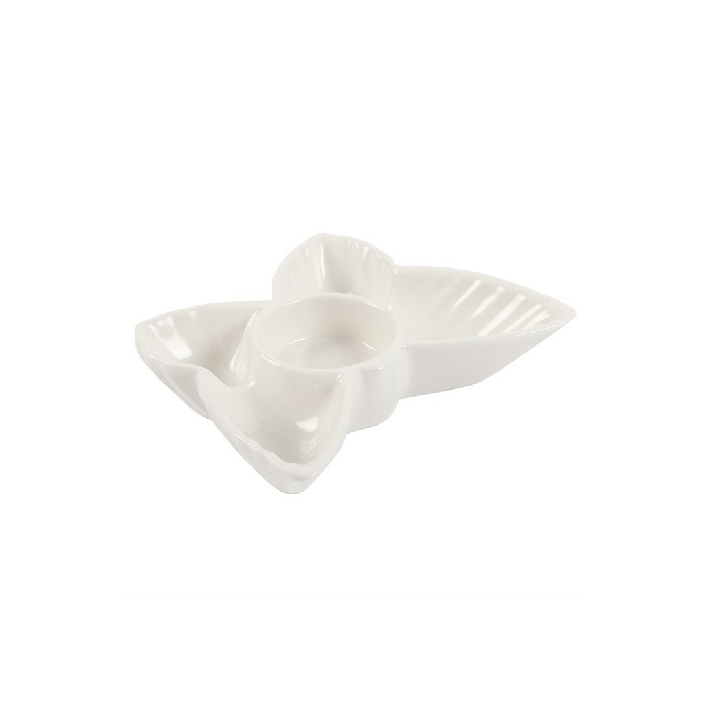 White Butterfly Tealight Candle Holder