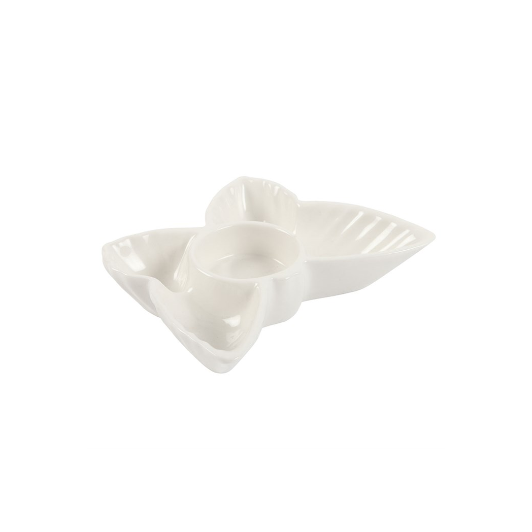 White Butterfly Tealight Candle Holder
