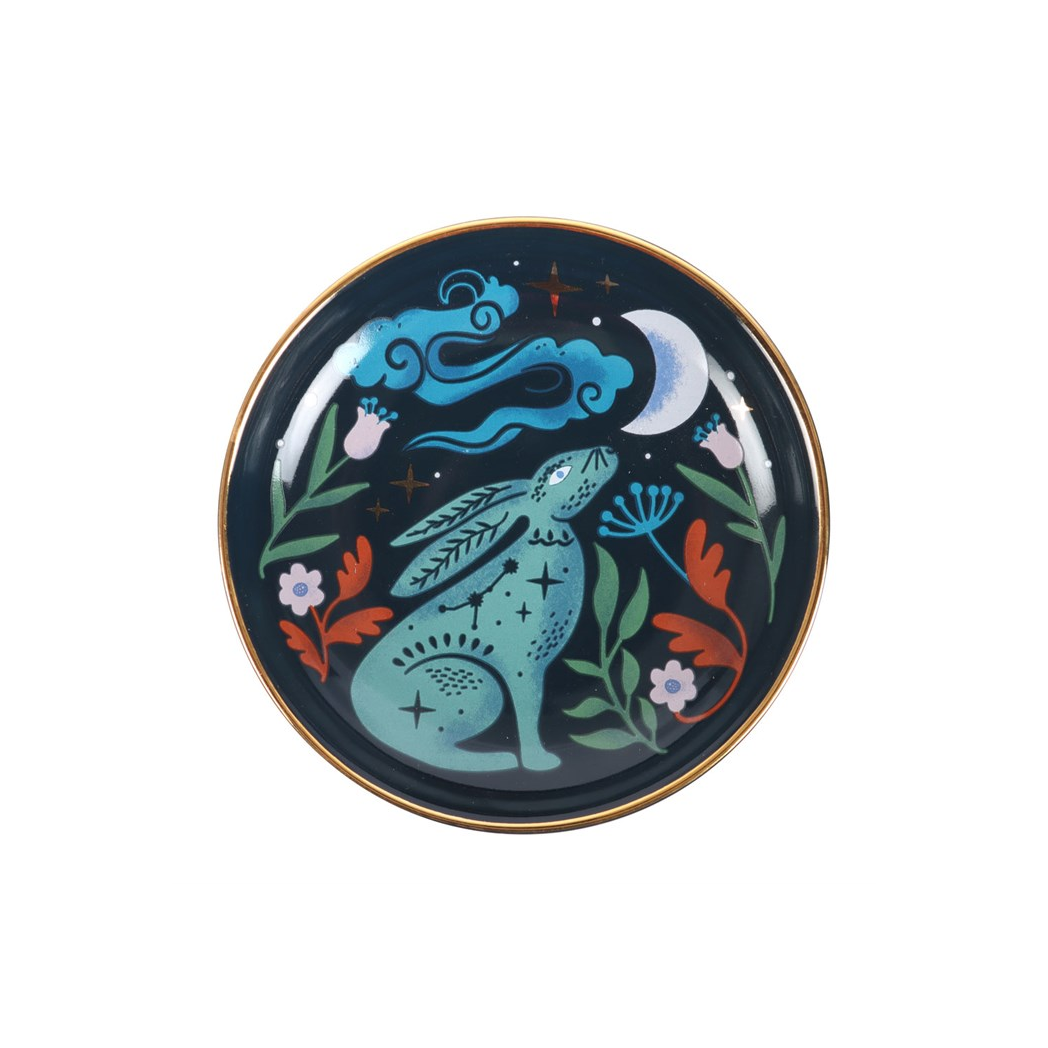 Midnight Hare Trinket Dish