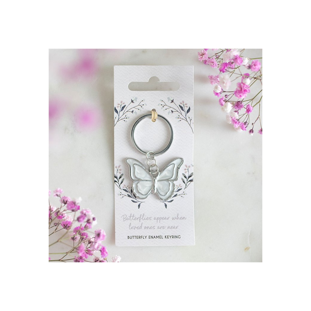 Butterflies Appear Keyring