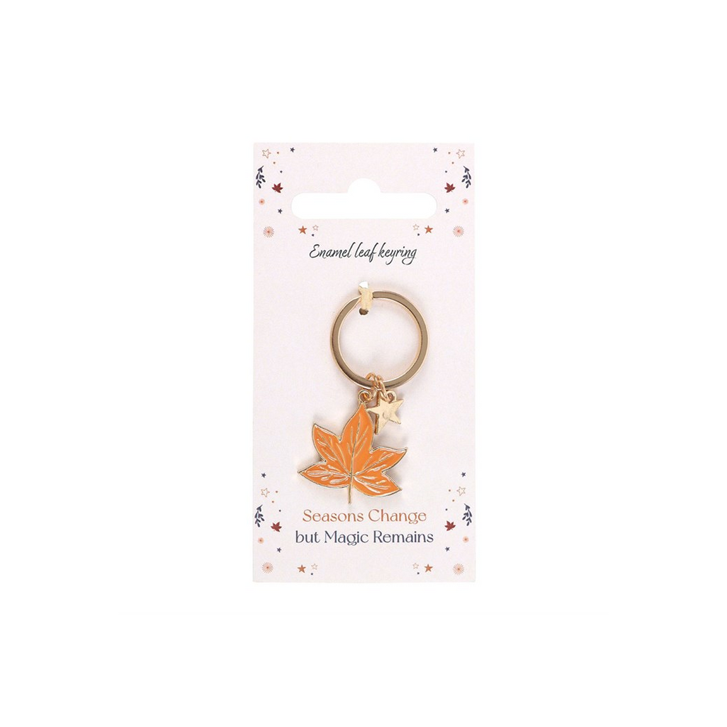 Autumn Magic Leaf Keyring