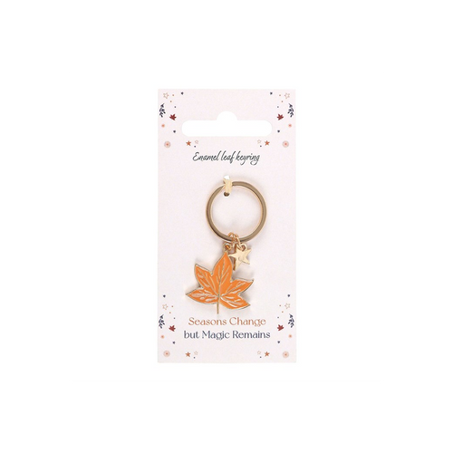 Autumn Magic Leaf Keyring