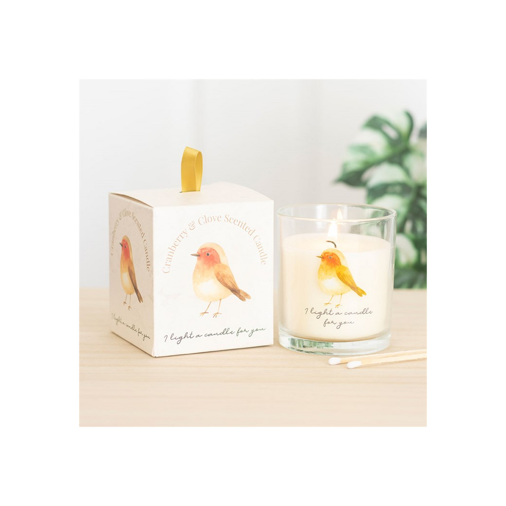 Robin Remembrance Cranberry & Clove Candle