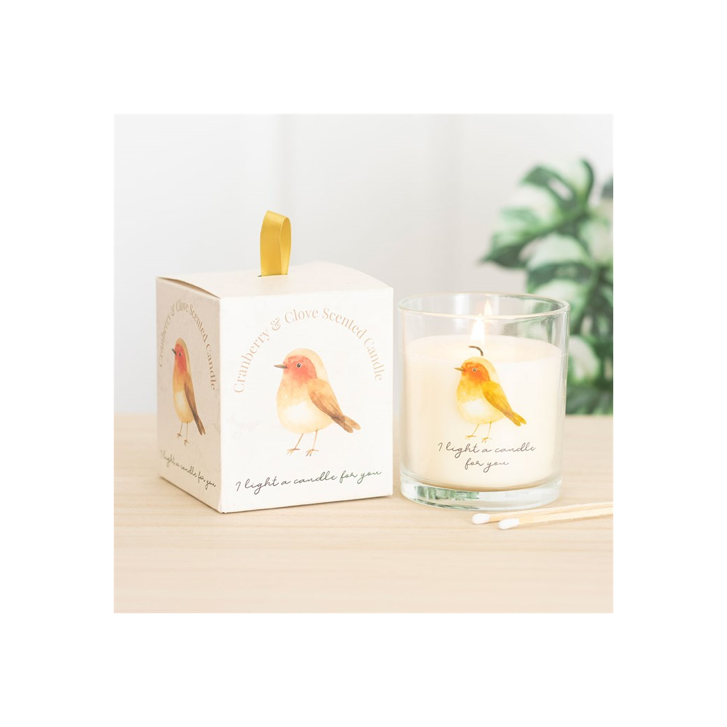 Robin Remembrance Cranberry & Clove Candle