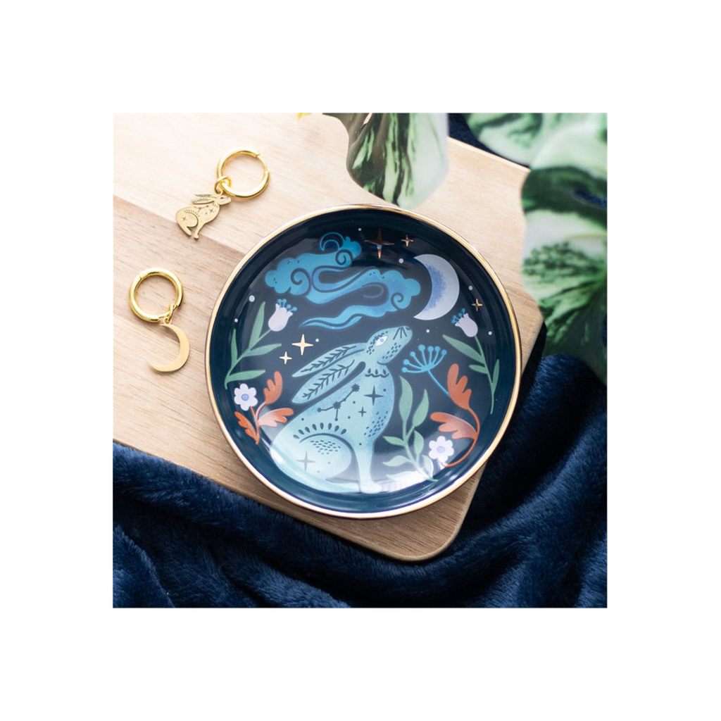 Midnight Hare Trinket Dish
