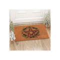 Natural Winter Solstice Pentagram Doormat