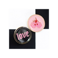 Flaming Dice and Love Pin Badge Set