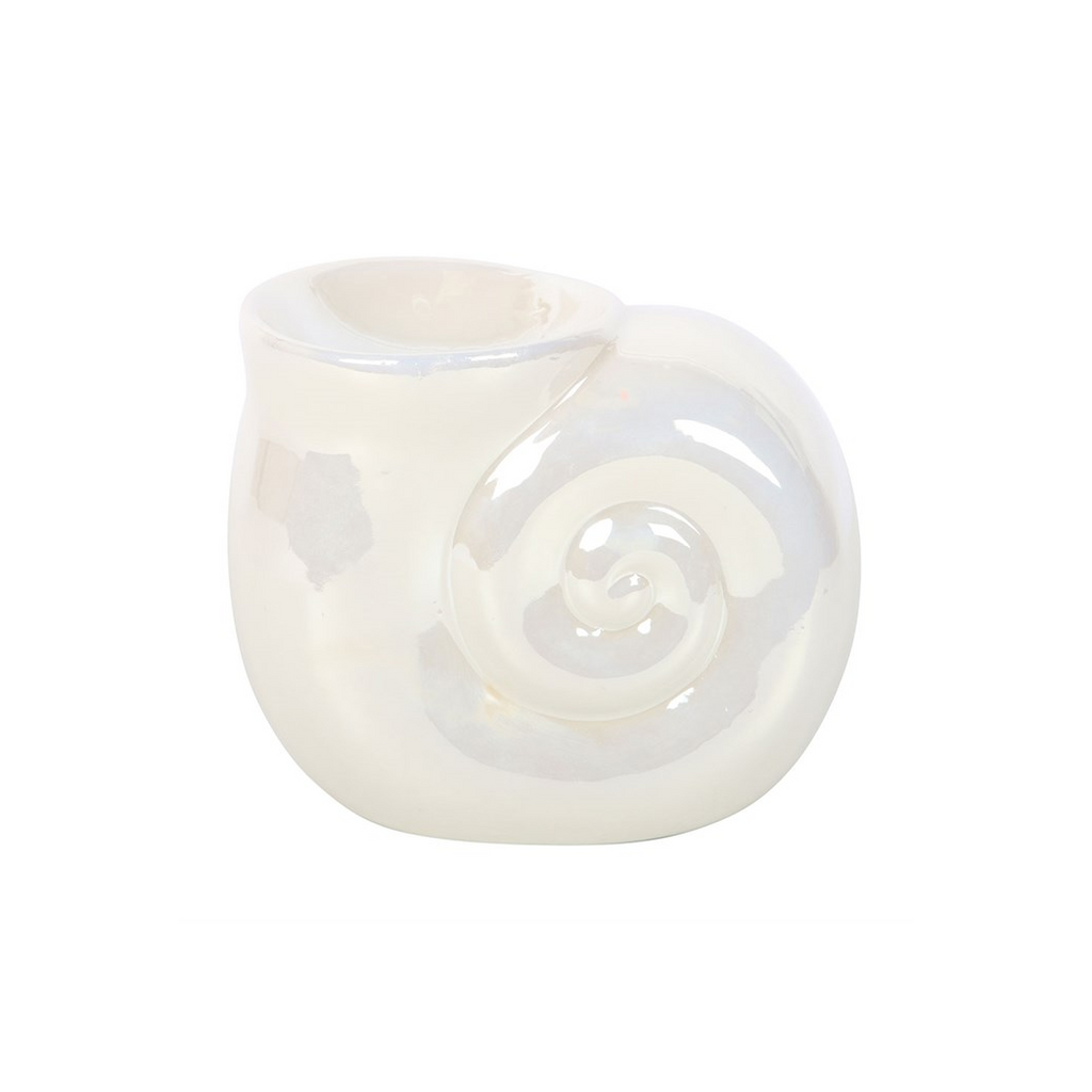 Pearlescent Spiral Shell Oil Burner