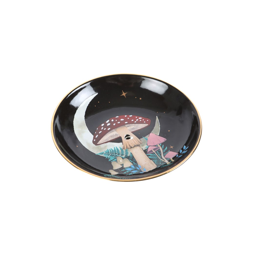 Forest Mushroom Ceramic Incense Plate
