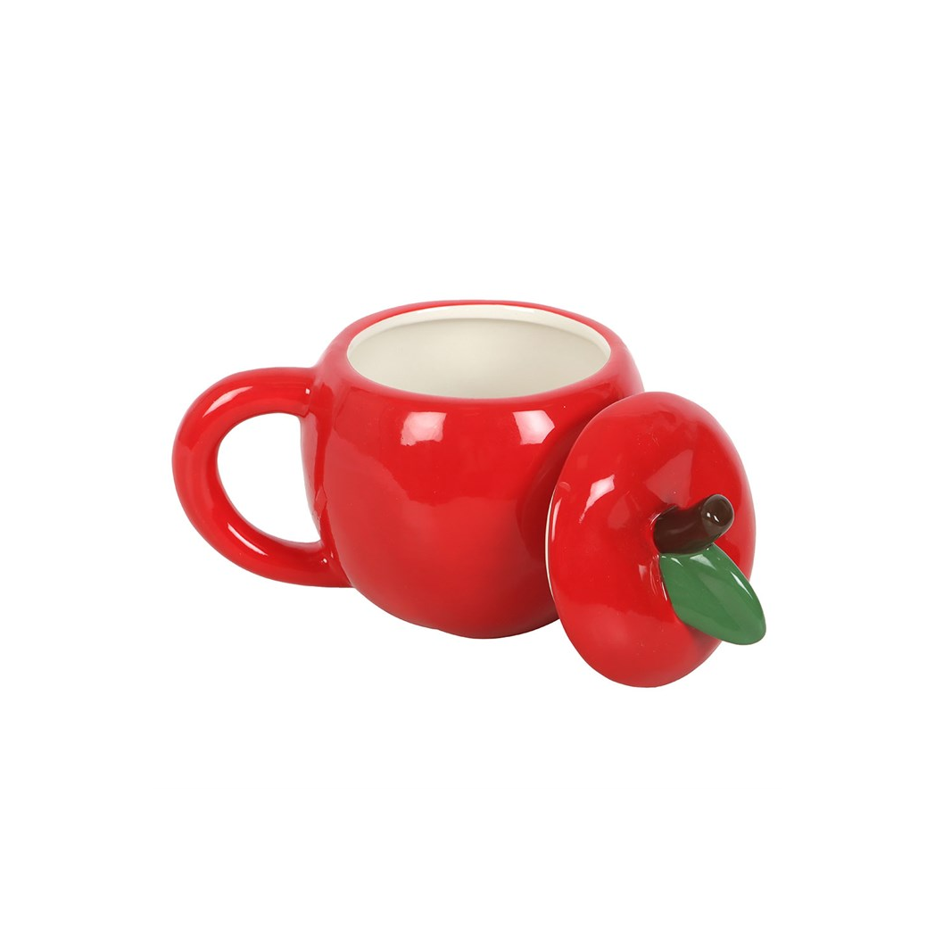 Apple Shaped Lidded Mug