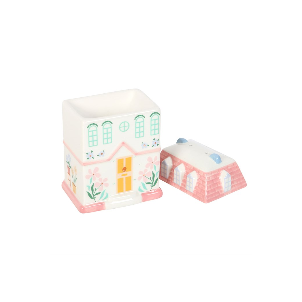 Pastel House Oil Burner and Wax Warmer