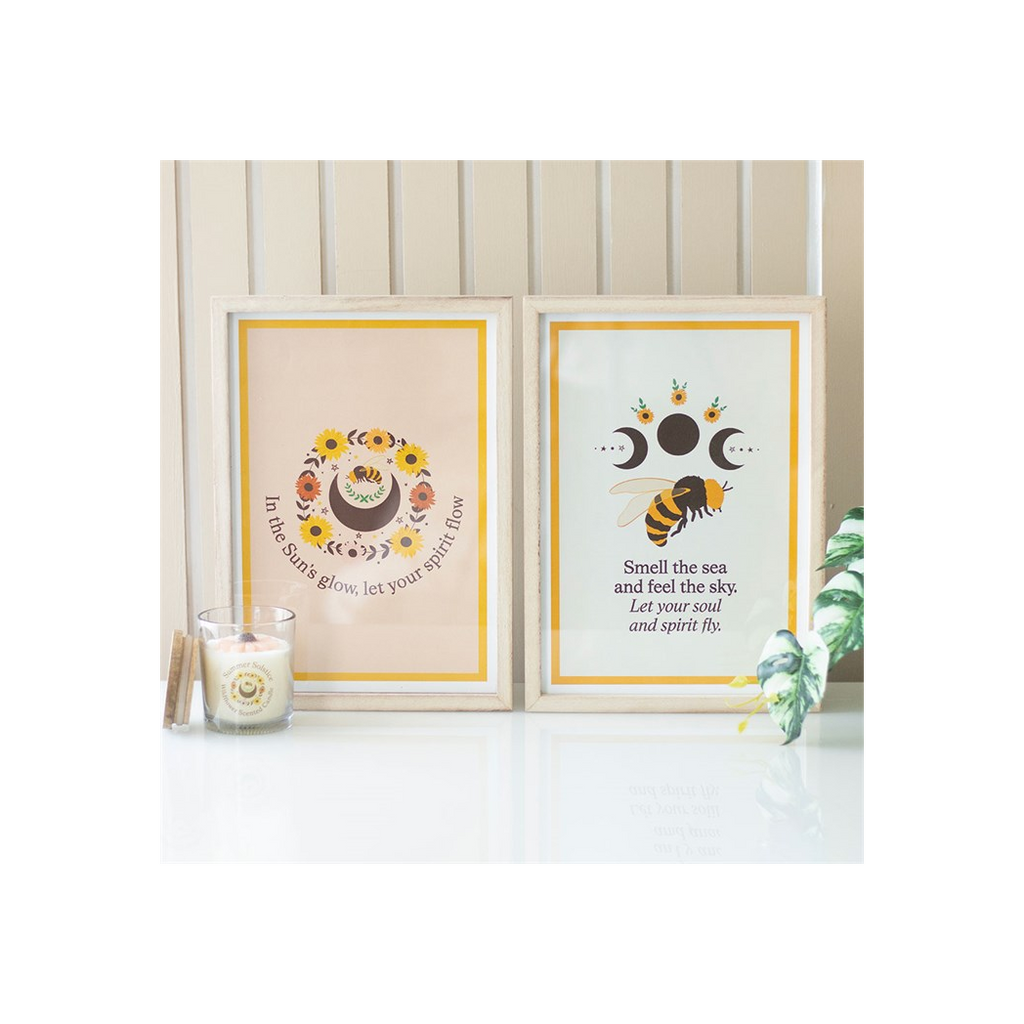 Bee Radiant Bee Framed Wall Art Print