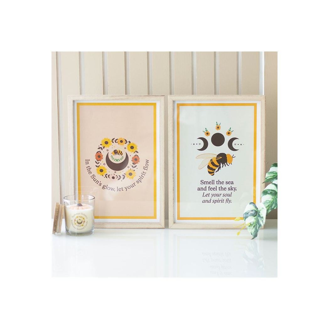 Bee Radiant Bee Framed Wall Art Print