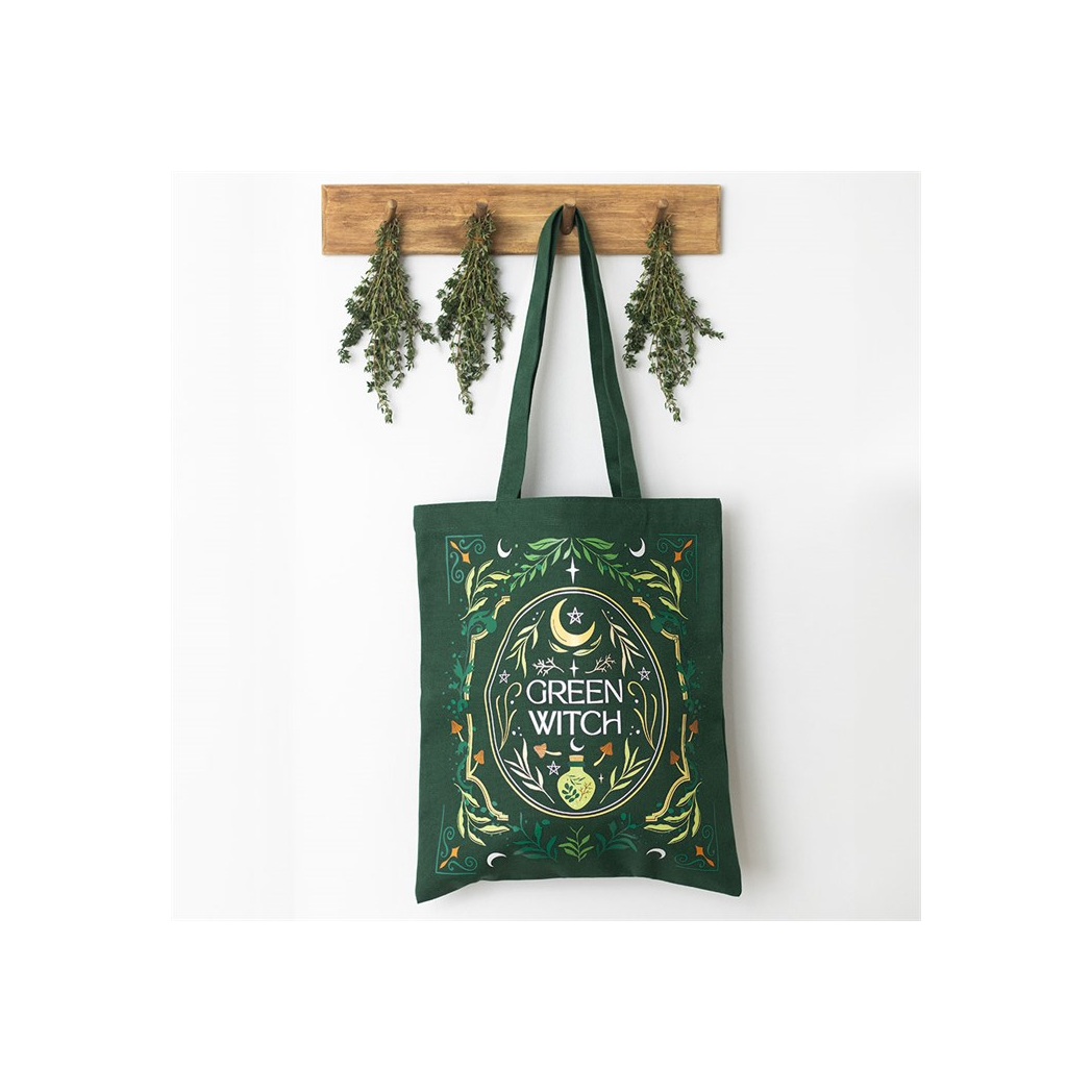 Green Witch Tote Bag