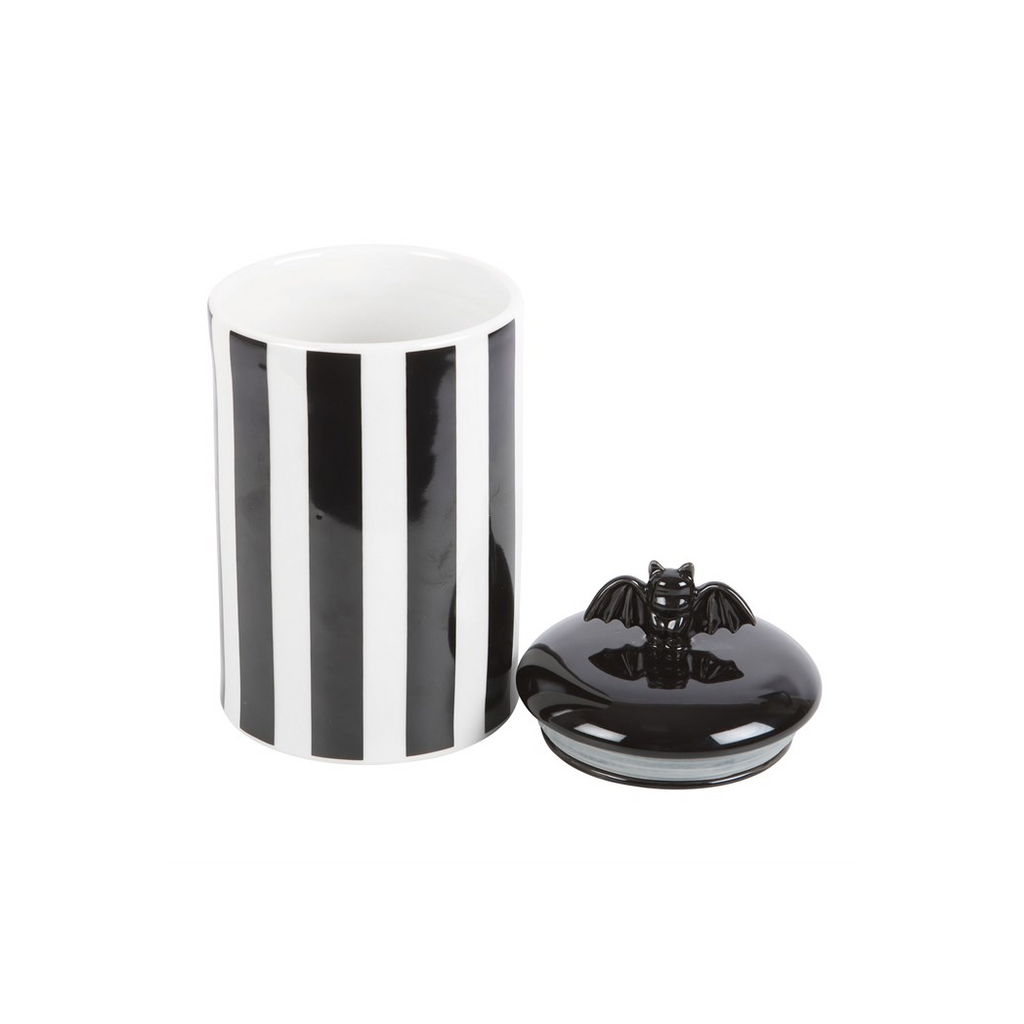 Striped Bat Storage Jar
