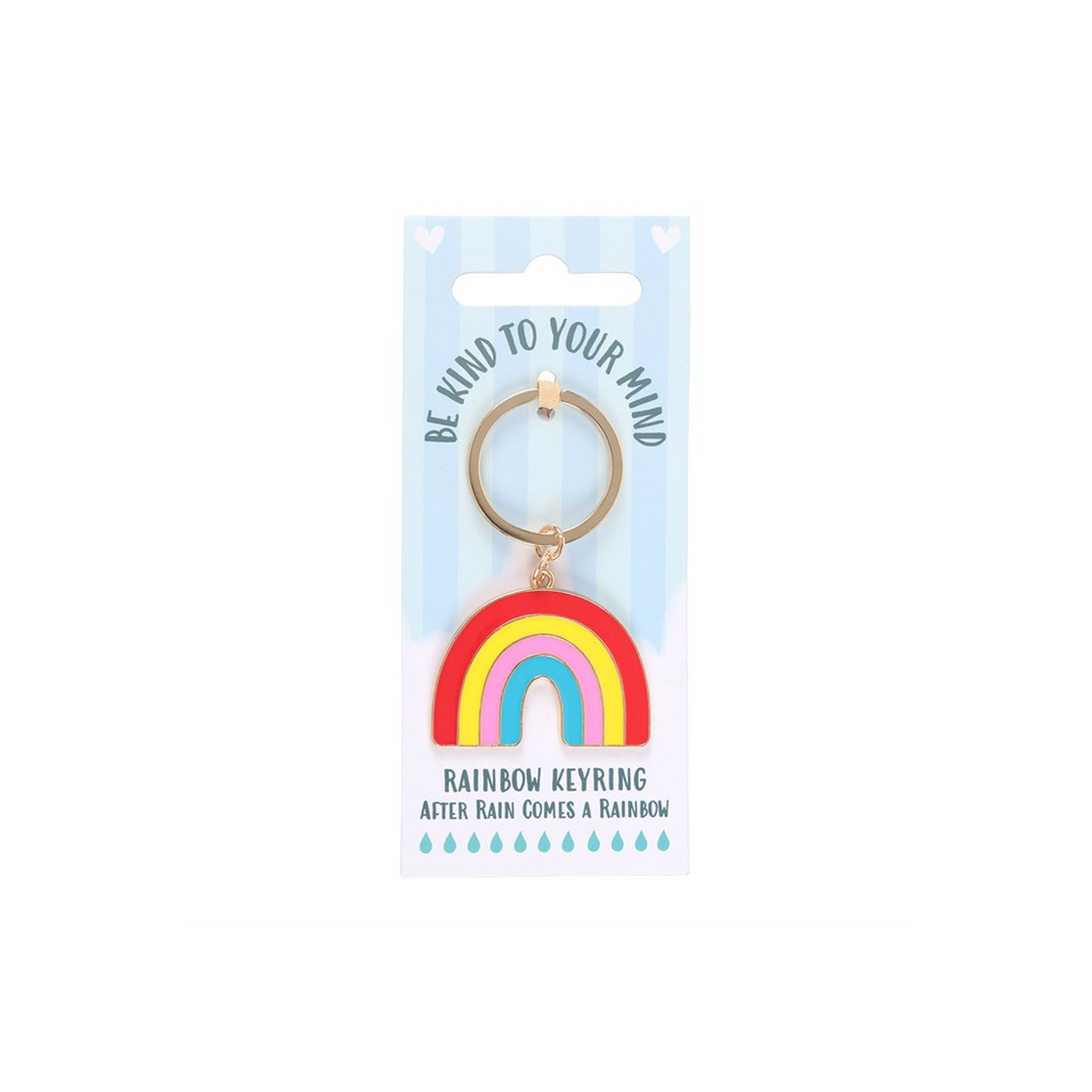 Be Kind to Your Mind Rainbow Keyring