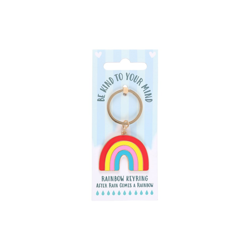 Be Kind to Your Mind Rainbow Keyring