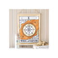The Wheel of Fortune Vintage Tarot Wall Hanging