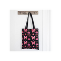 Flaming Butterfly Print Polycotton Tote Bag
