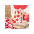 Apple Print Stemless Glass