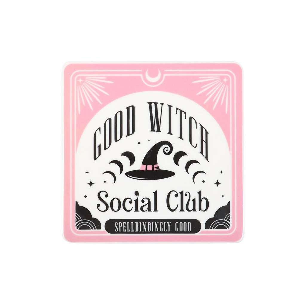 Good Witch Social Club Mug and Coaster Set