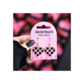 Checkerboard Heart Earrings