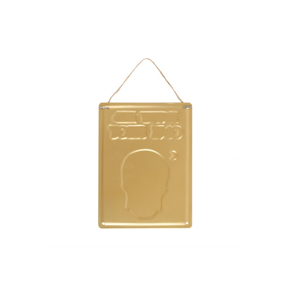 Entry Fee One Shot Hanging Metal Sign