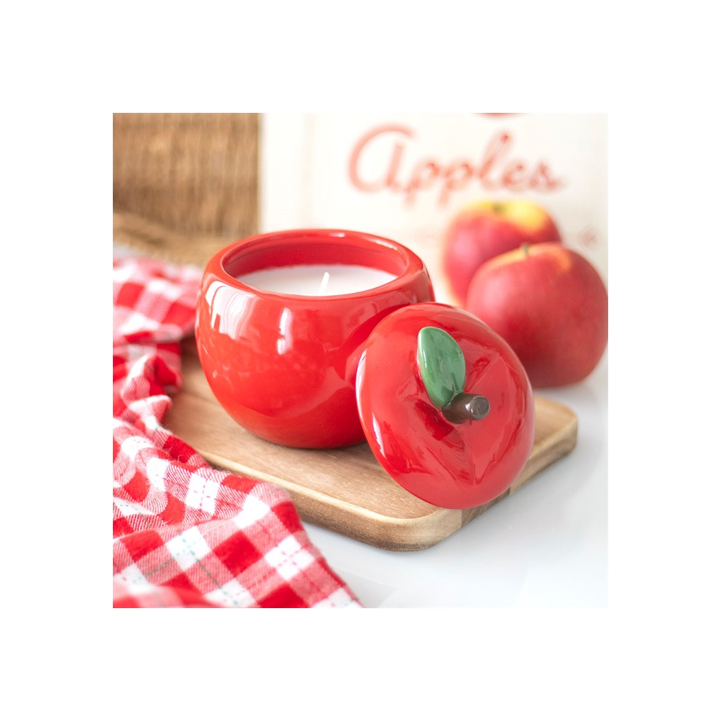 Apple Shaped Candle Jar