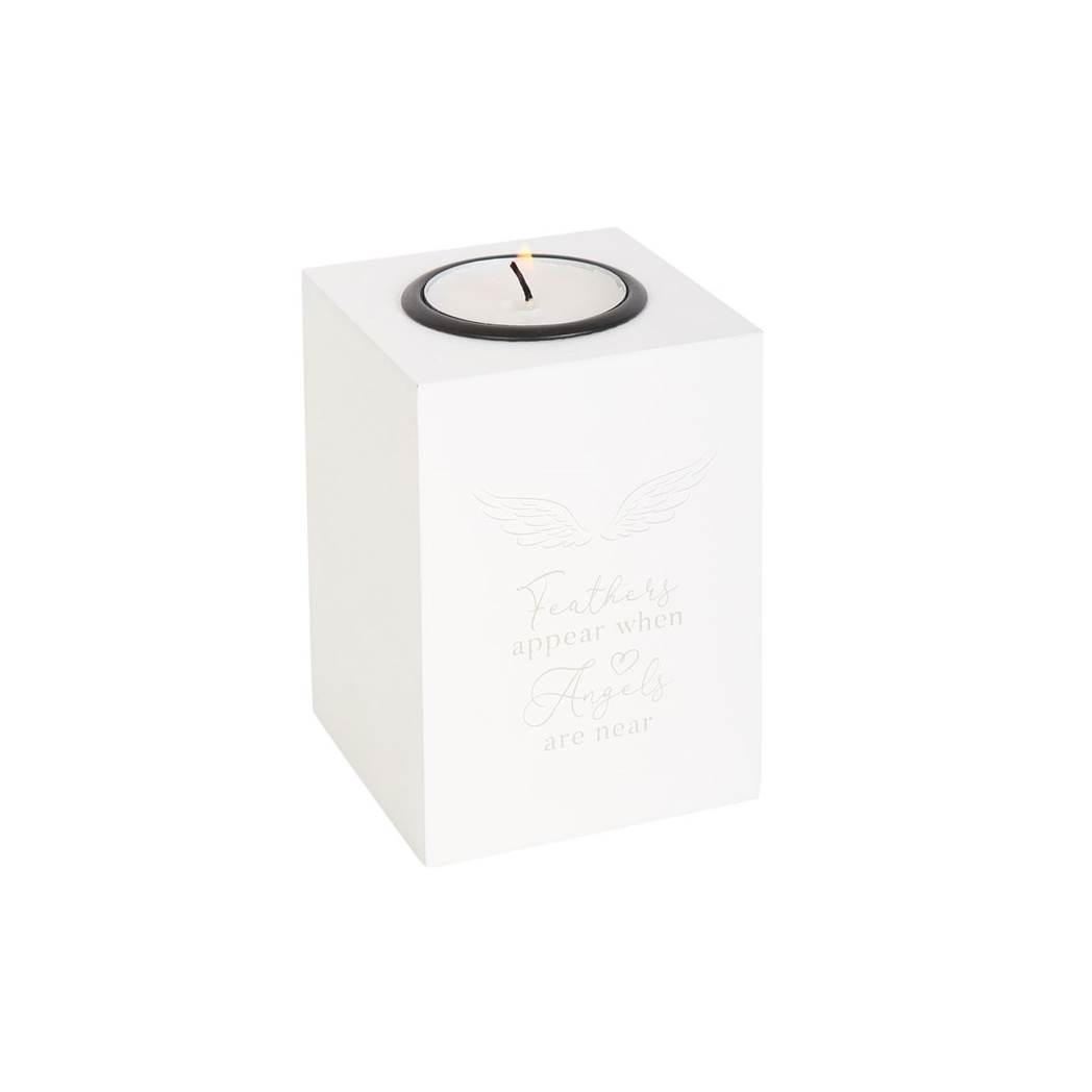 Feathers Appear Angel Wing Tealight Holder