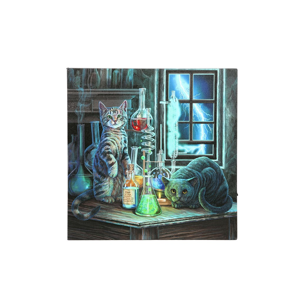 Jekyll and Hyde Light Up LED Canvas Plaque by Lisa Parker