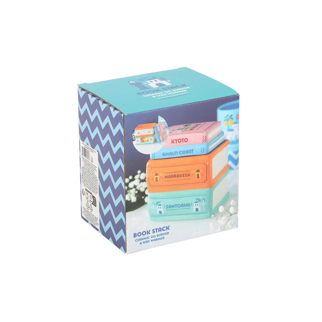 Travel Book Stack Oil Burner and Wax Warmer