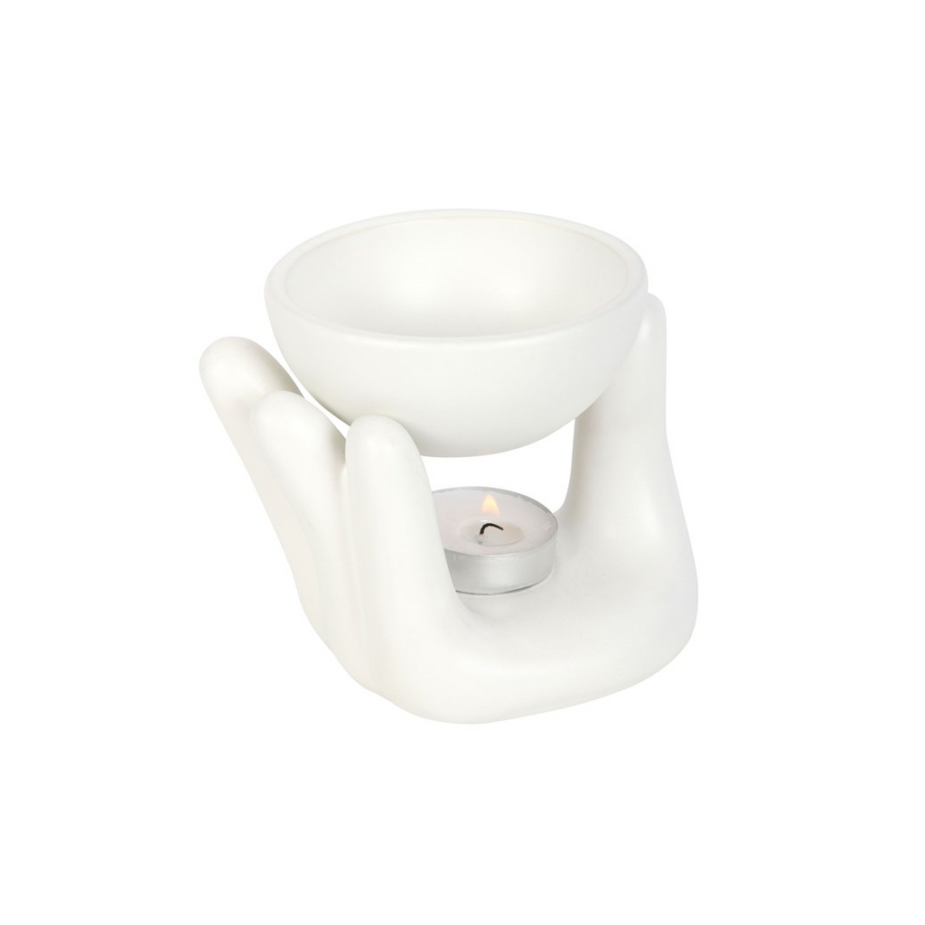 White Hand Ceramic Oil Burner