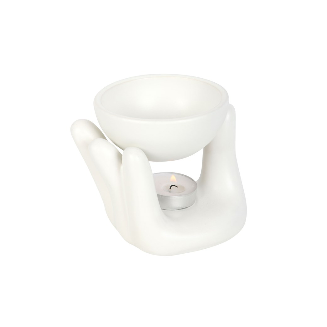 White Hand Ceramic Oil Burner