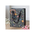 Medium Black Midnight Bloom Print Giftbag