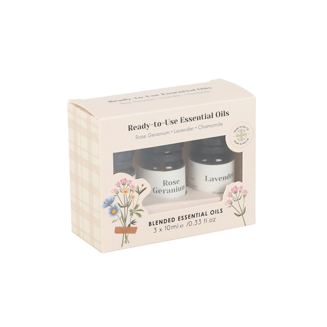 Set of 3 Floral Blended Essential Oils