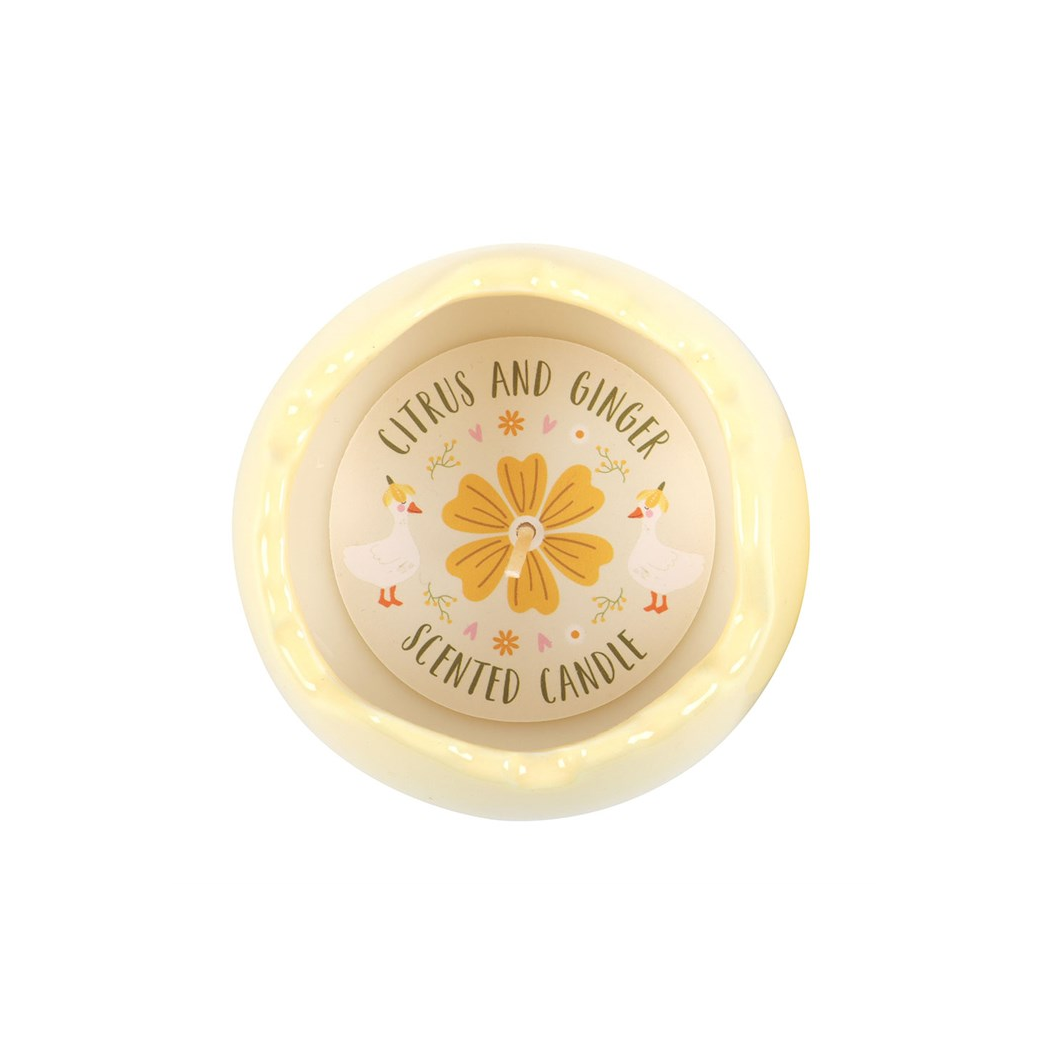 Citrus & Ginger Egg Shaped Candle