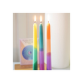 Set of 3 Dipped Aura Energy Taper Candles