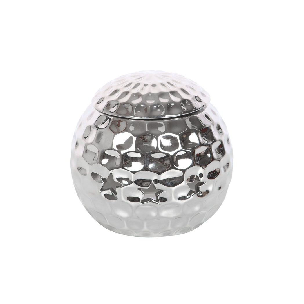 Silver Disco Ball Oil Burner