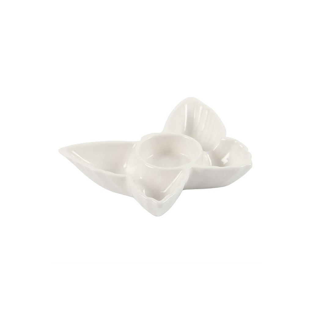 White Butterfly Tealight Candle Holder