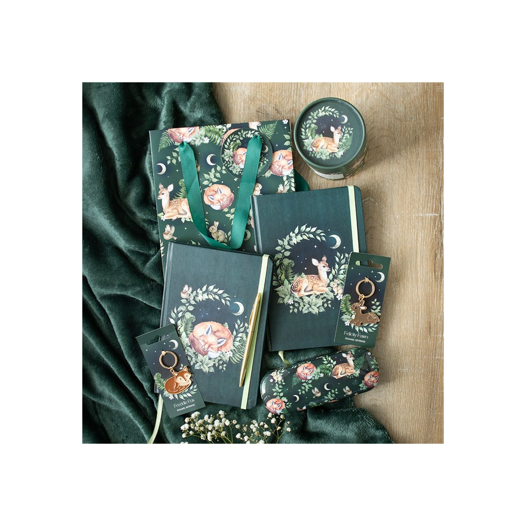 Green Sleeping Fox A5 Notebook