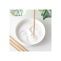 White Moon Face Incense Stick Holder