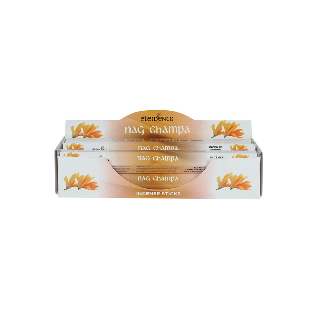 Set of 6 Packets of Elements Nag Champa Incense Sticks