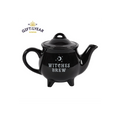 Witches Brew Black Ceramic Tea Pot