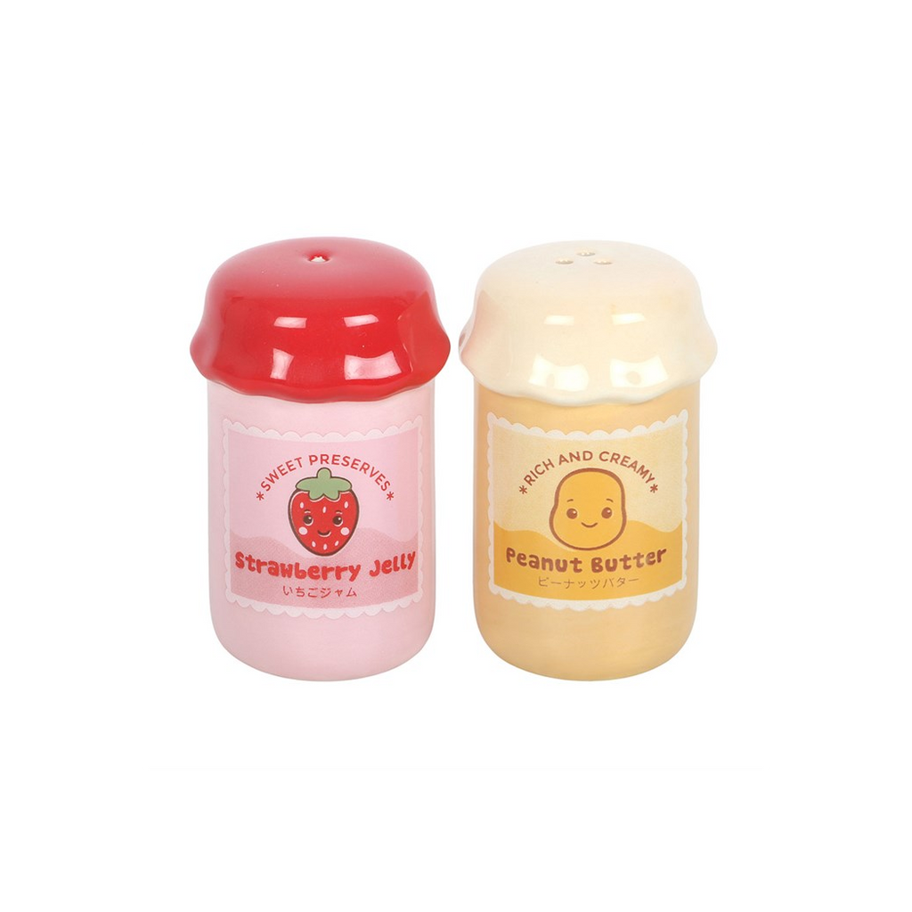 Peanut Butter and Jelly Jar Salt and Pepper Shakers
