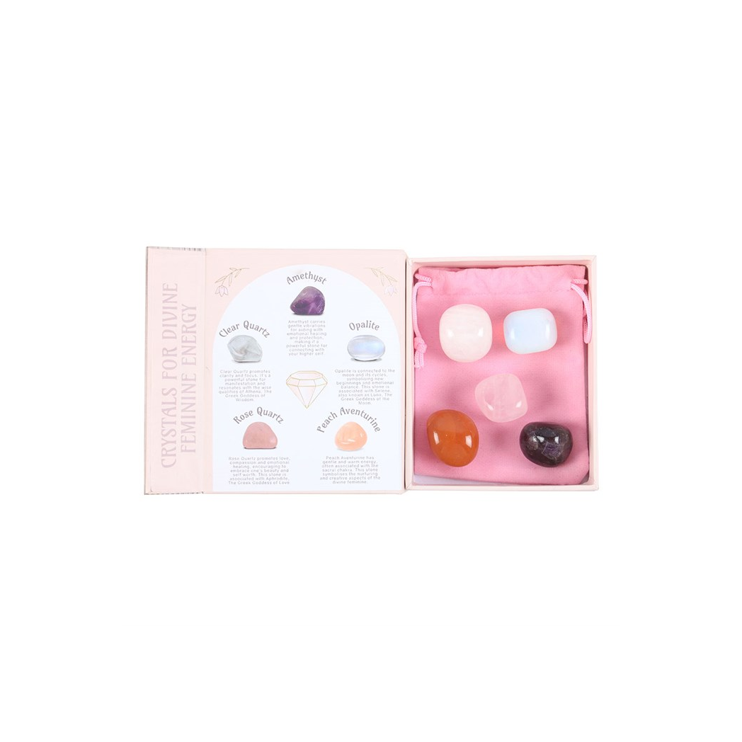 Set of 5 Crystals for Divine Feminine Energy